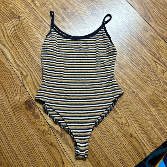 Striped Bodysuit - Picture 1 of 2
